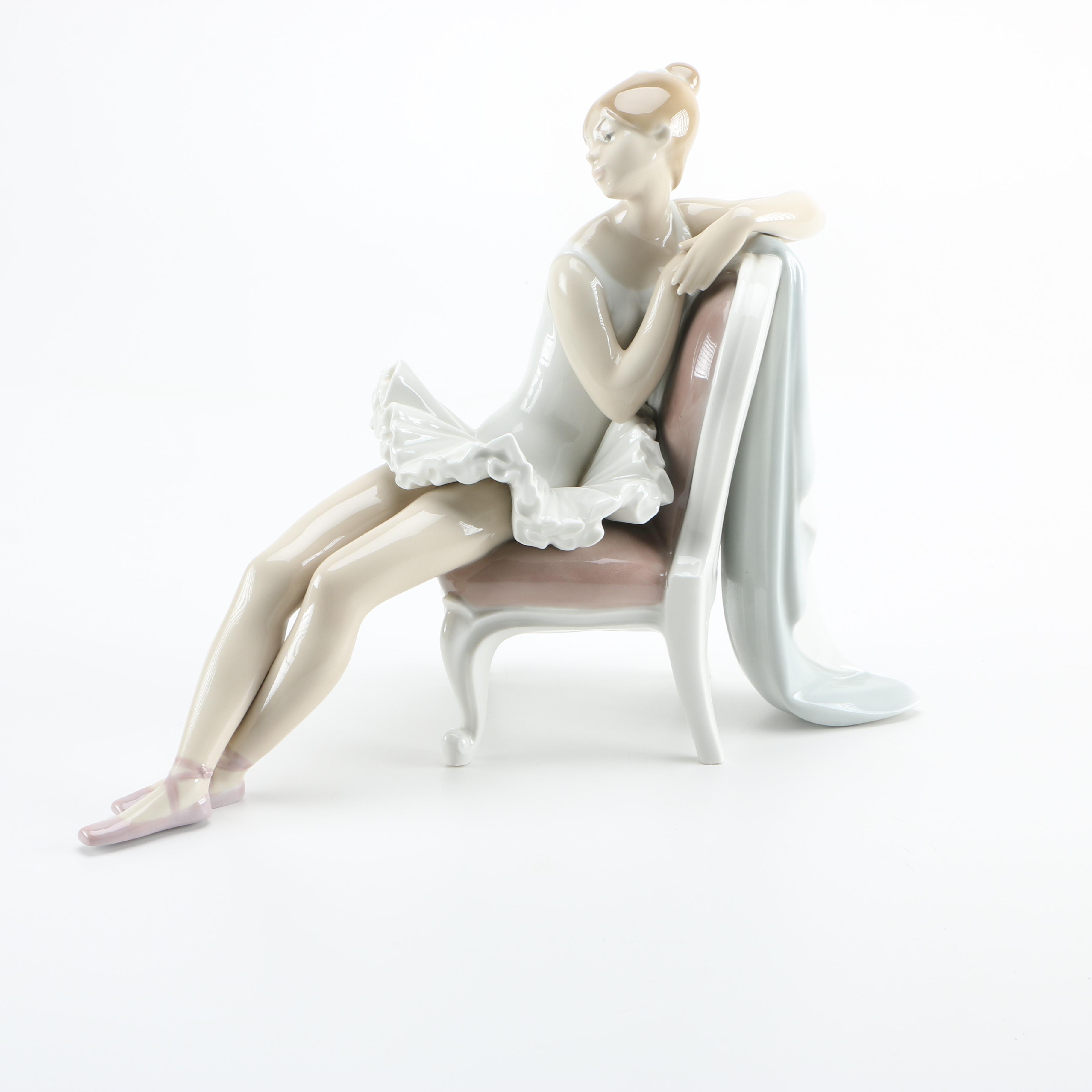 Lladró Seated Ballerina