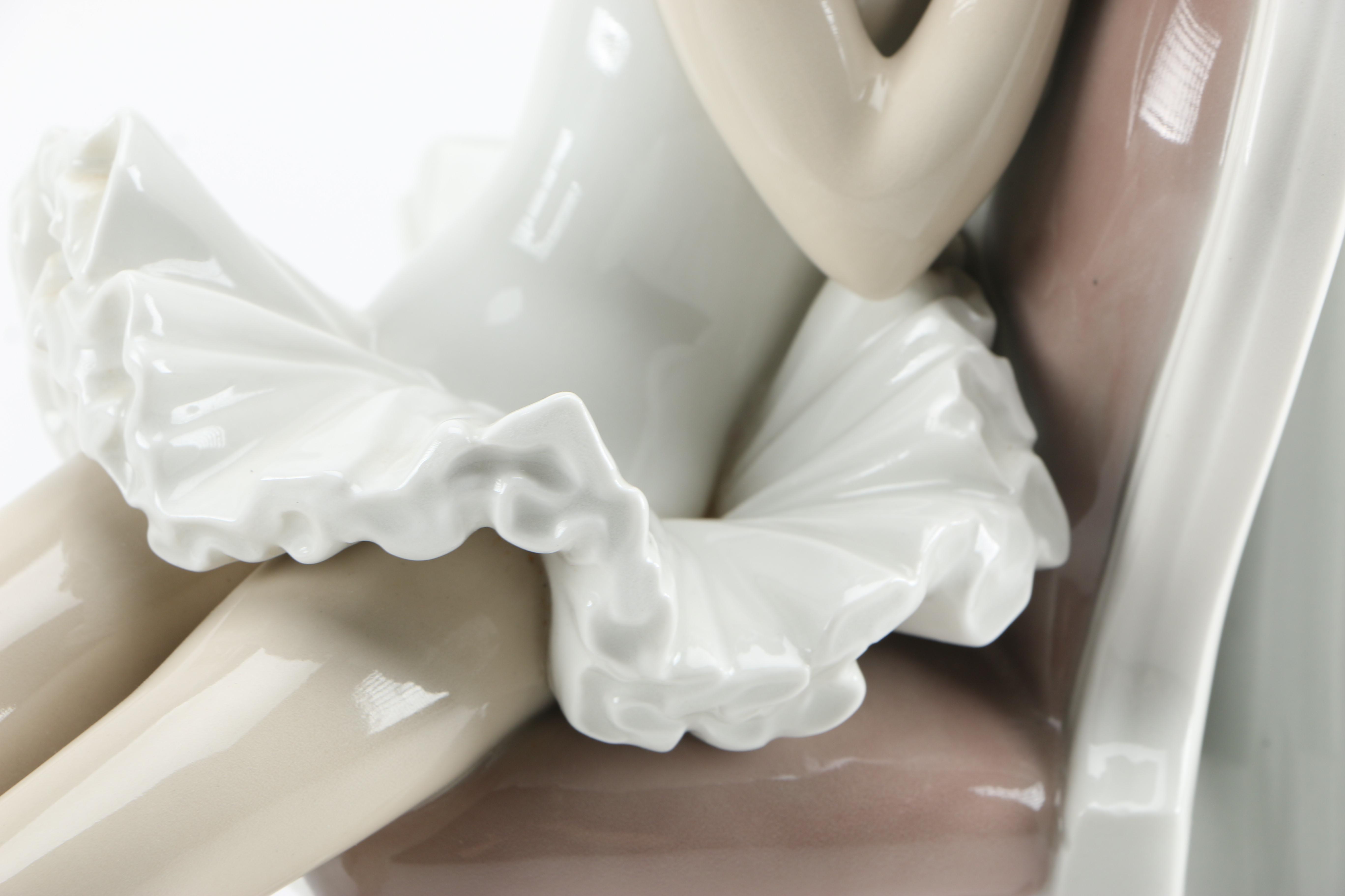 Lladró Seated Ballerina