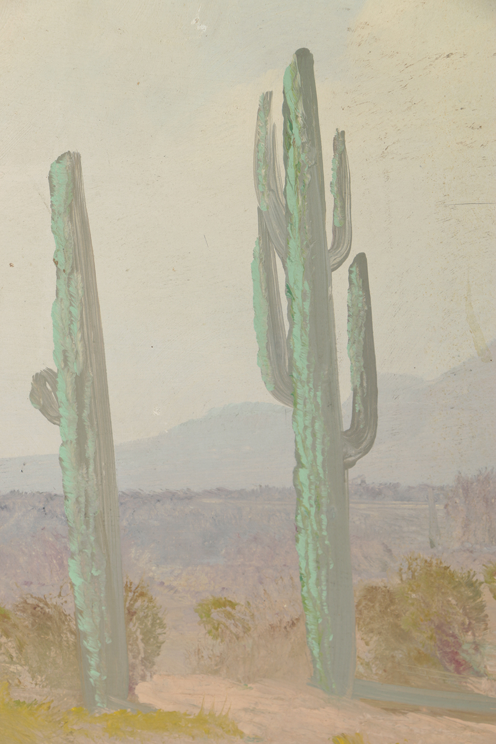 John A. Speer Oil Painting on Board Desert Landscape