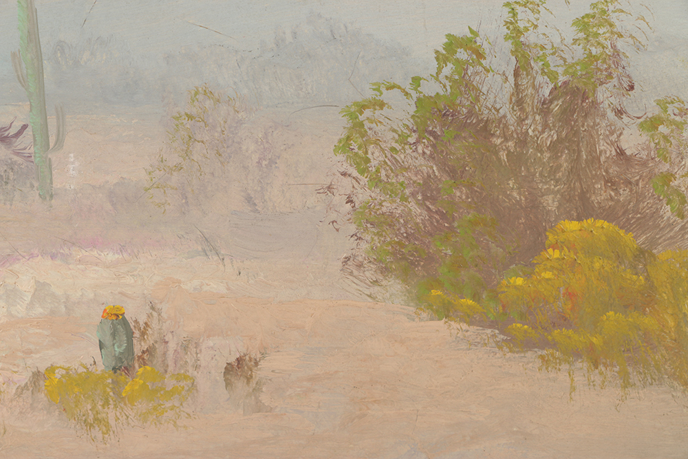 John A. Speer Oil Painting on Board Desert Landscape