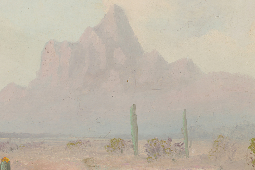 John A. Speer Oil Painting on Board Desert Landscape
