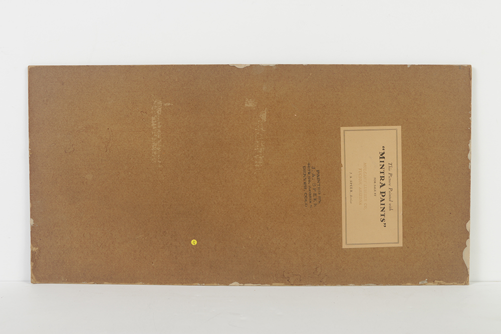 John A. Speer Oil Painting on Board Desert Landscape