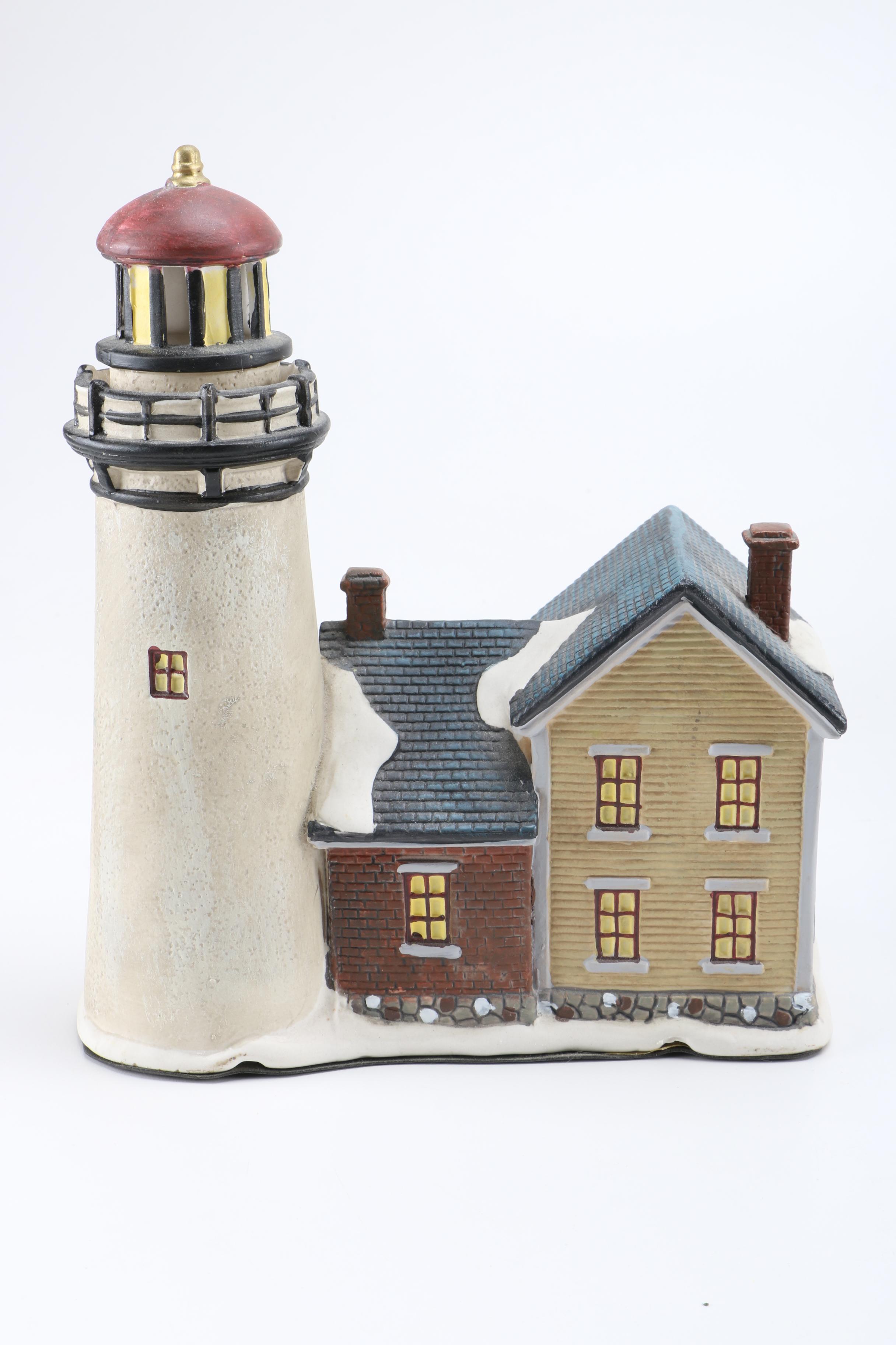 Department 56 Ceramic "Snow Village" Model Buildings