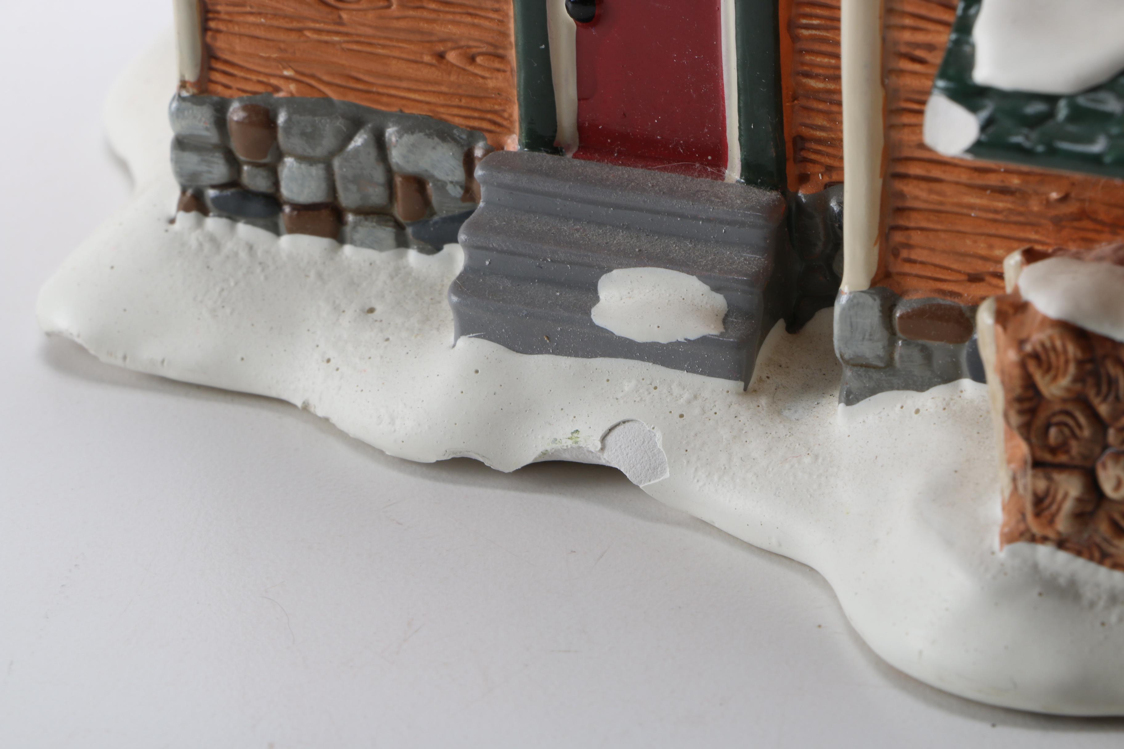 Department 56 Ceramic "Snow Village" Model Buildings