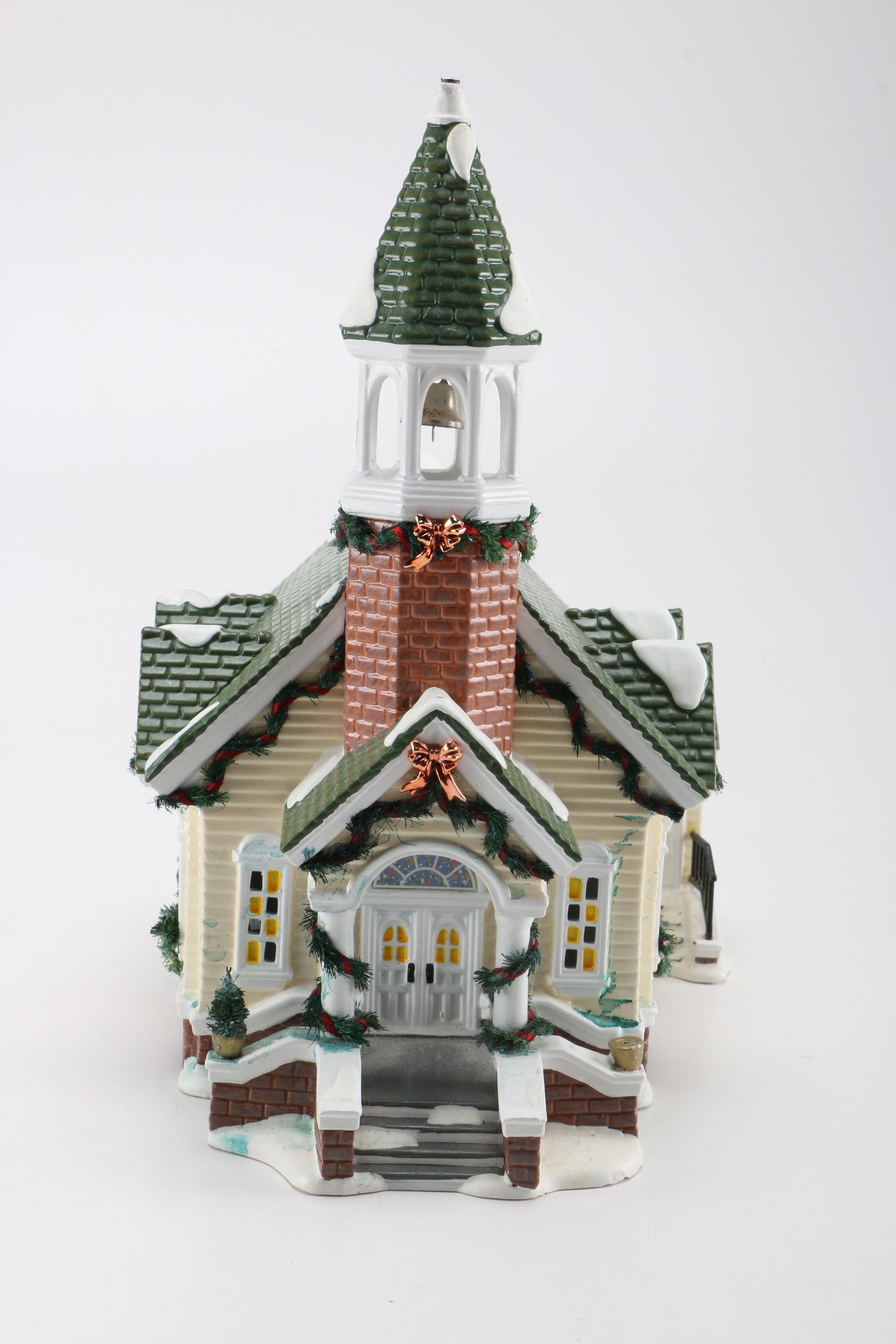 Department 56 Ceramic "Snow Village" Model Buildings