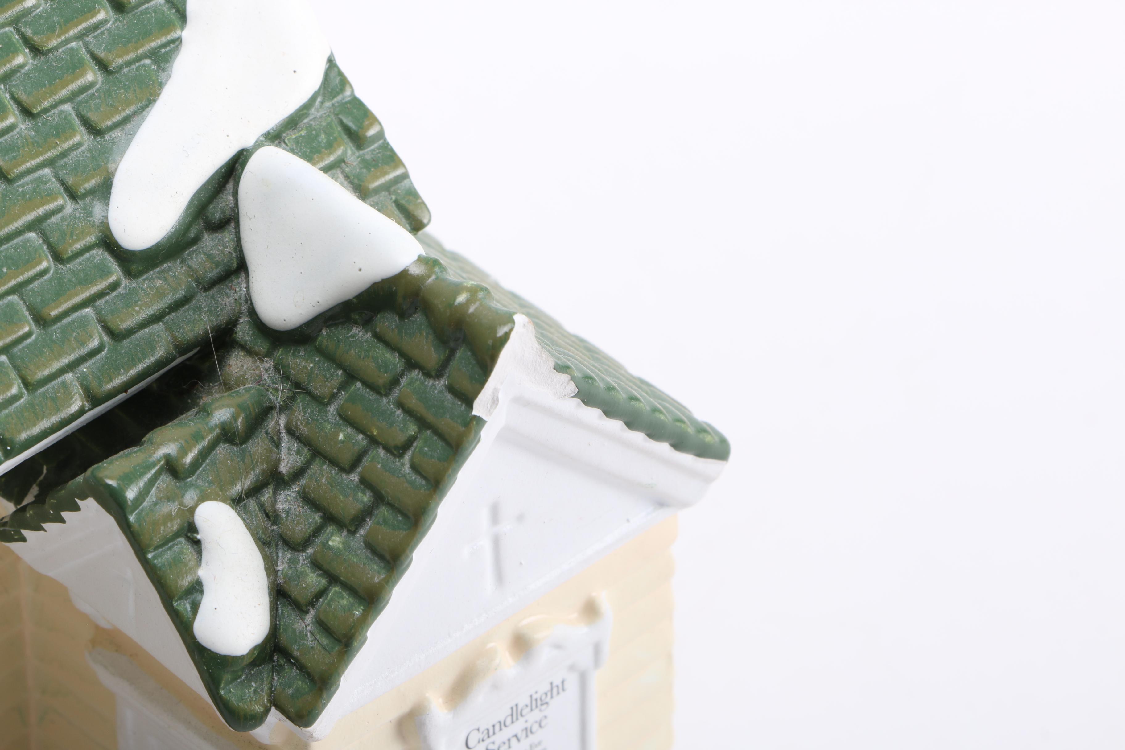 Department 56 Ceramic "Snow Village" Model Buildings