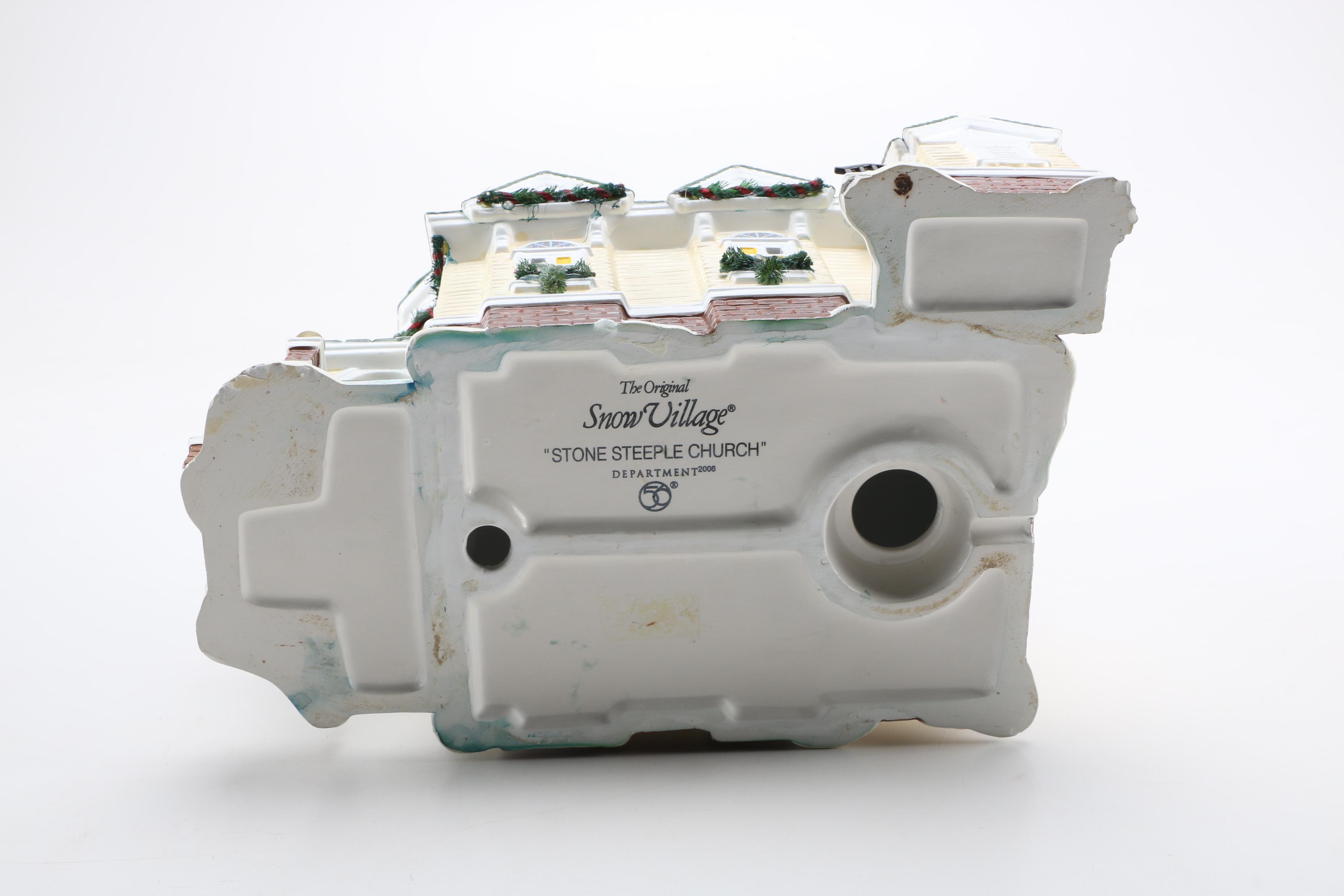 Department 56 Ceramic "Snow Village" Model Buildings