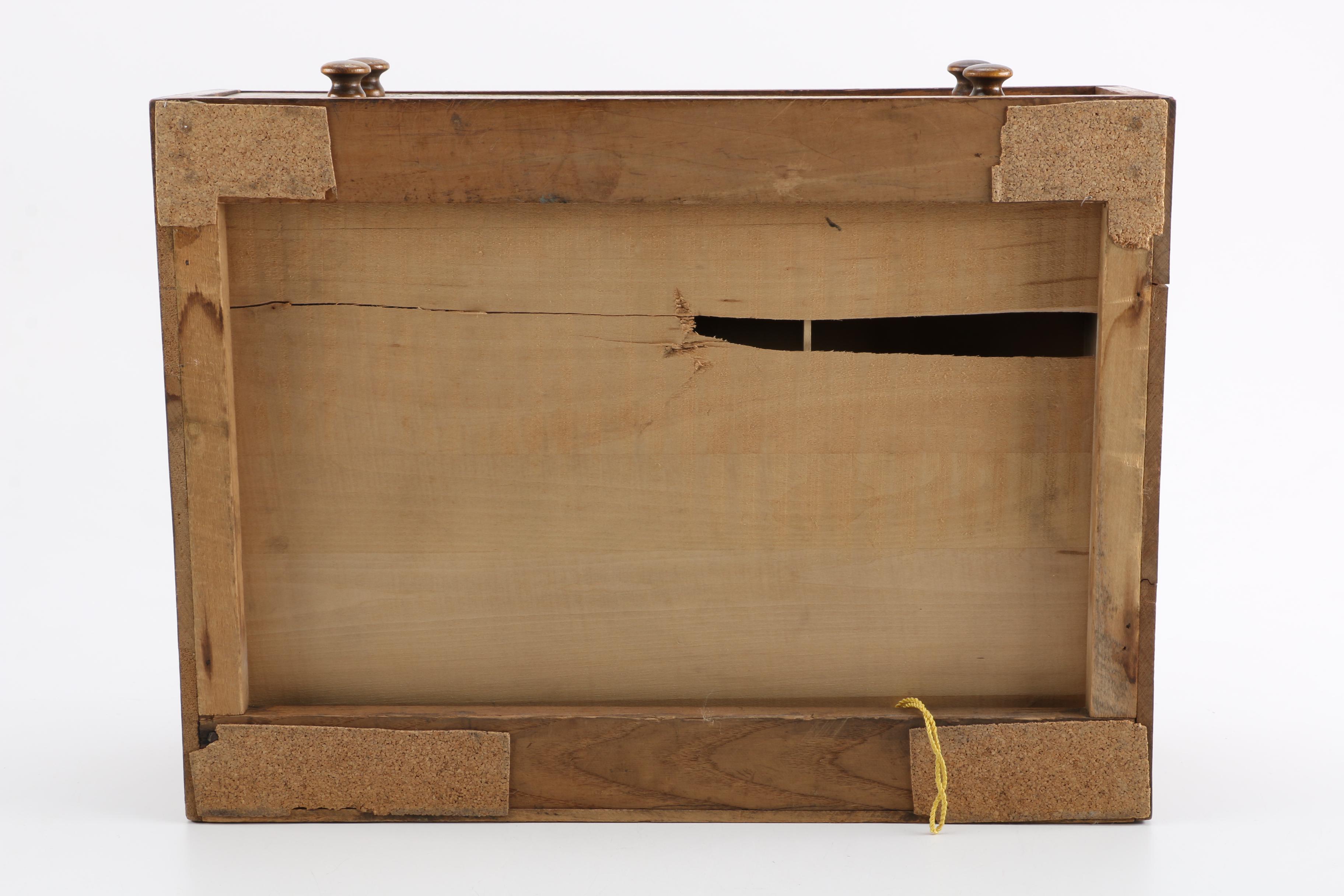 Vintage J. & P. Coats Wooden Thread Box