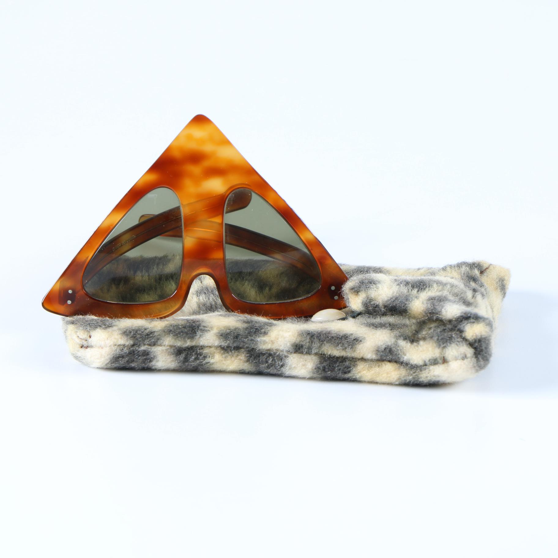 1960s Oliver Goldsmith Pyramid Sunglasses