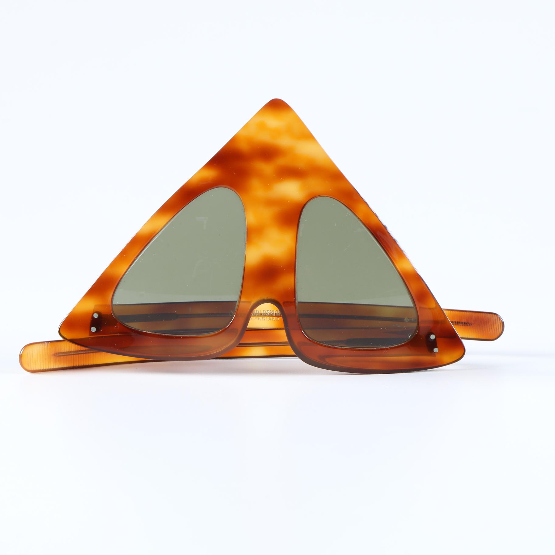 1960s Oliver Goldsmith Pyramid Sunglasses
