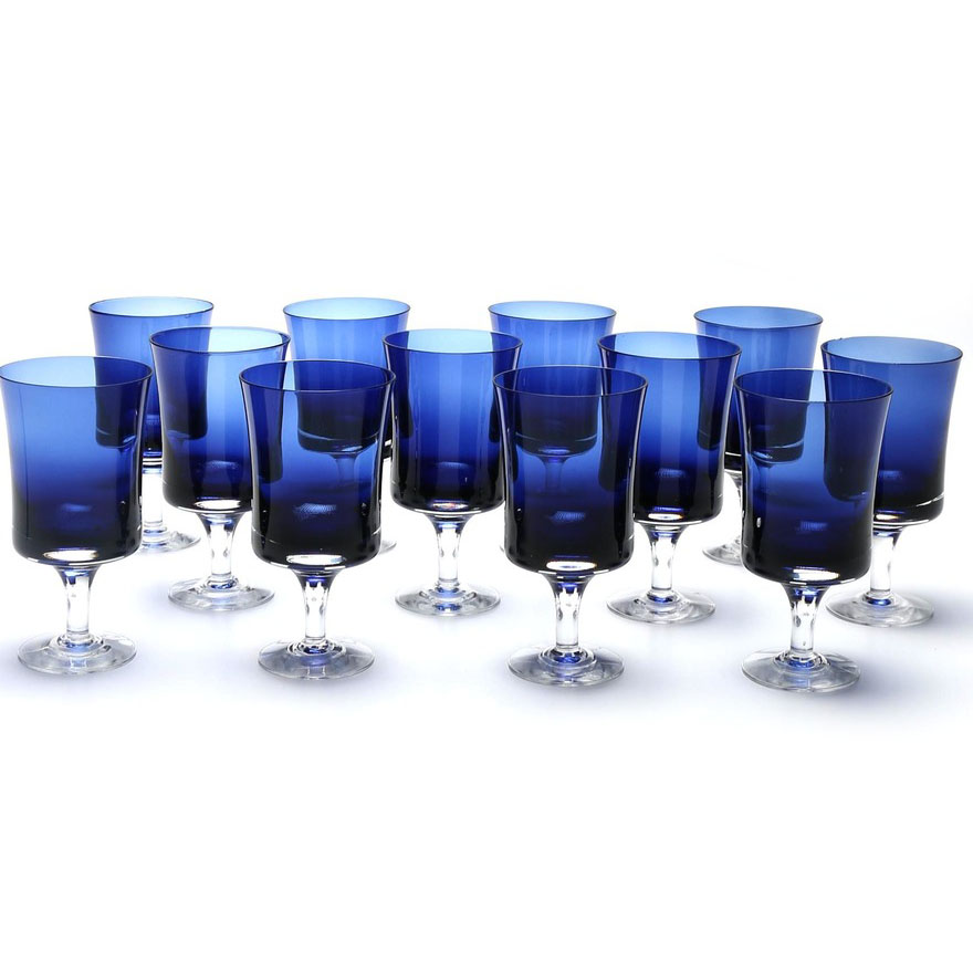 Cobalt Blue Goblets
