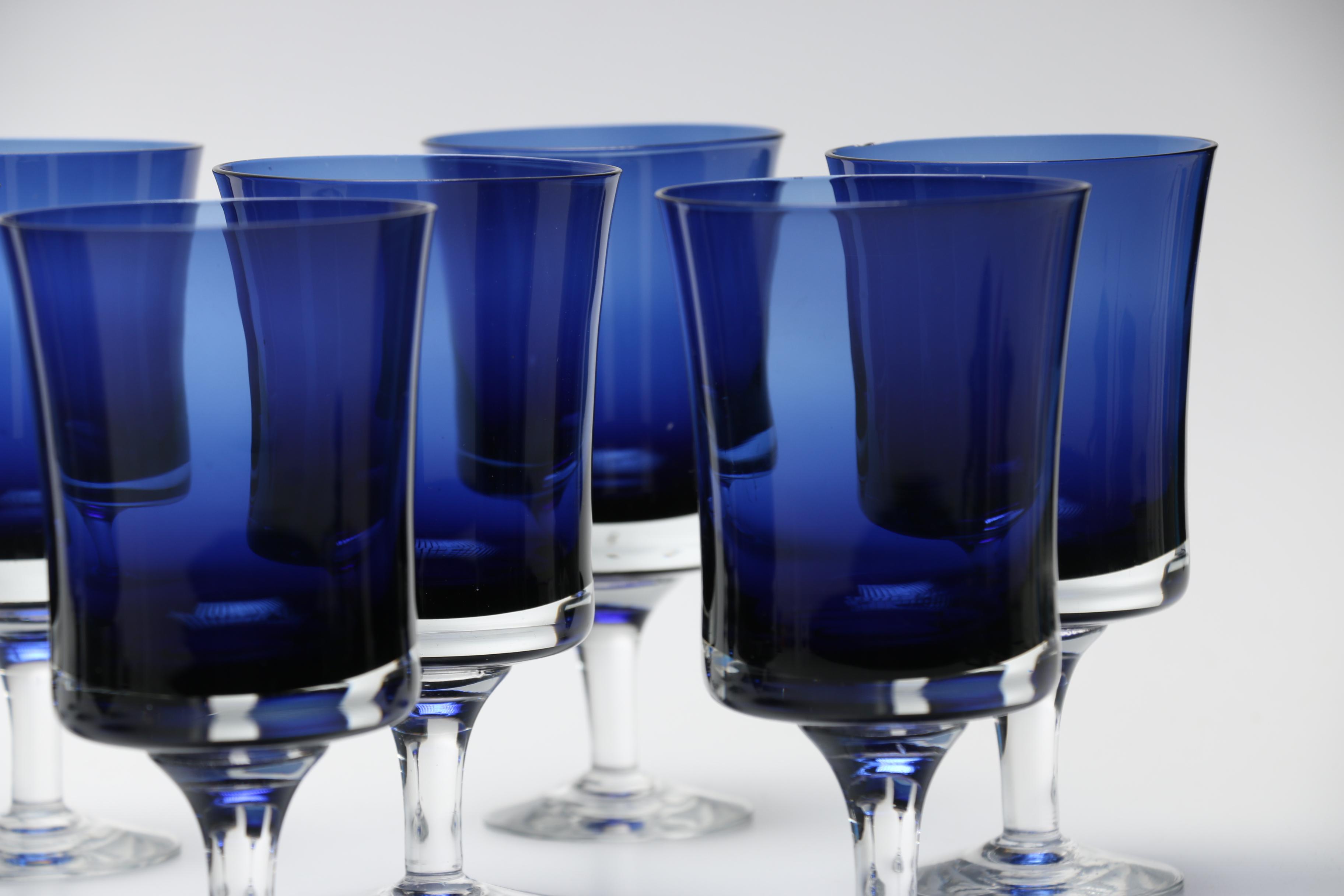 Cobalt Blue Goblets
