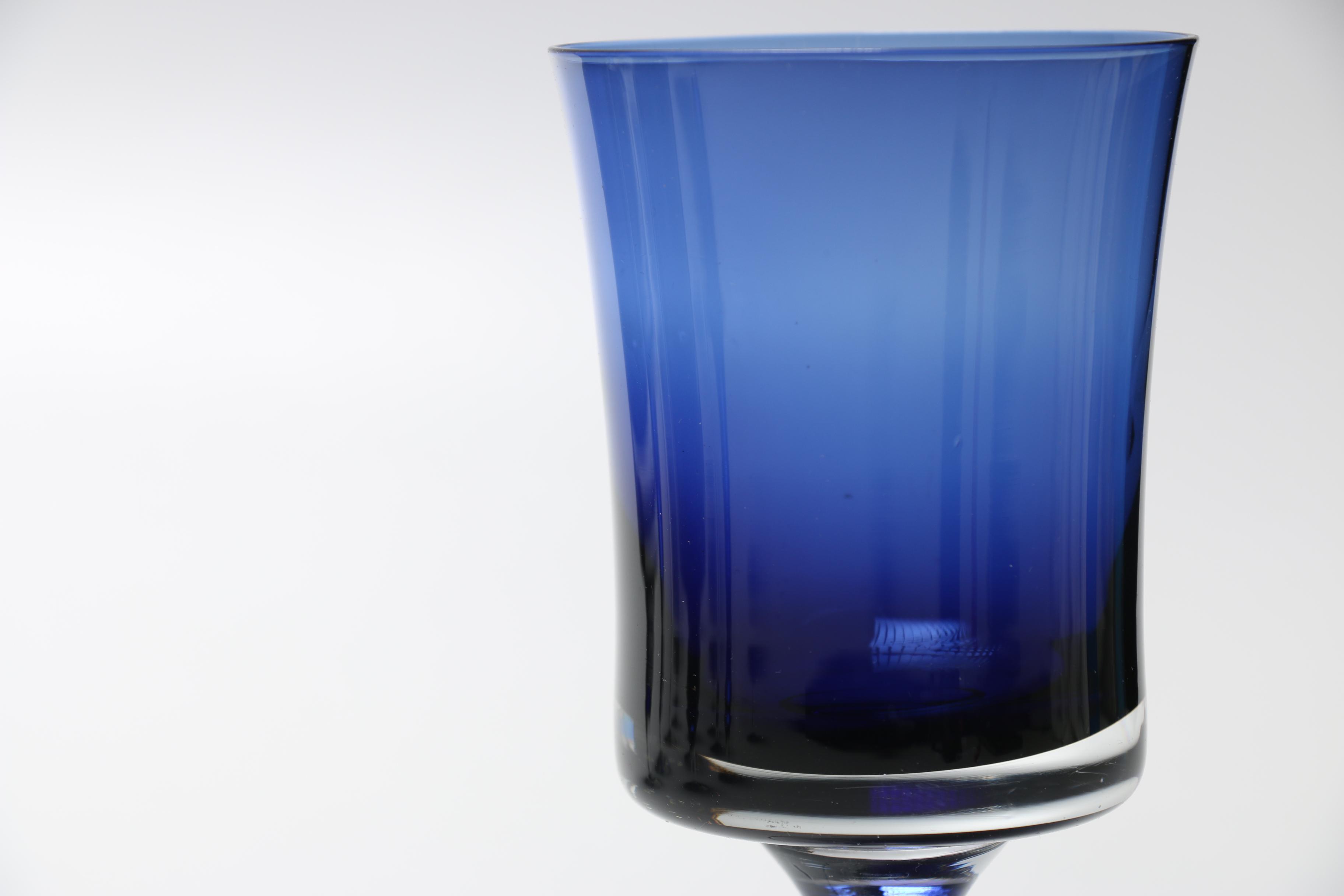Cobalt Blue Goblets