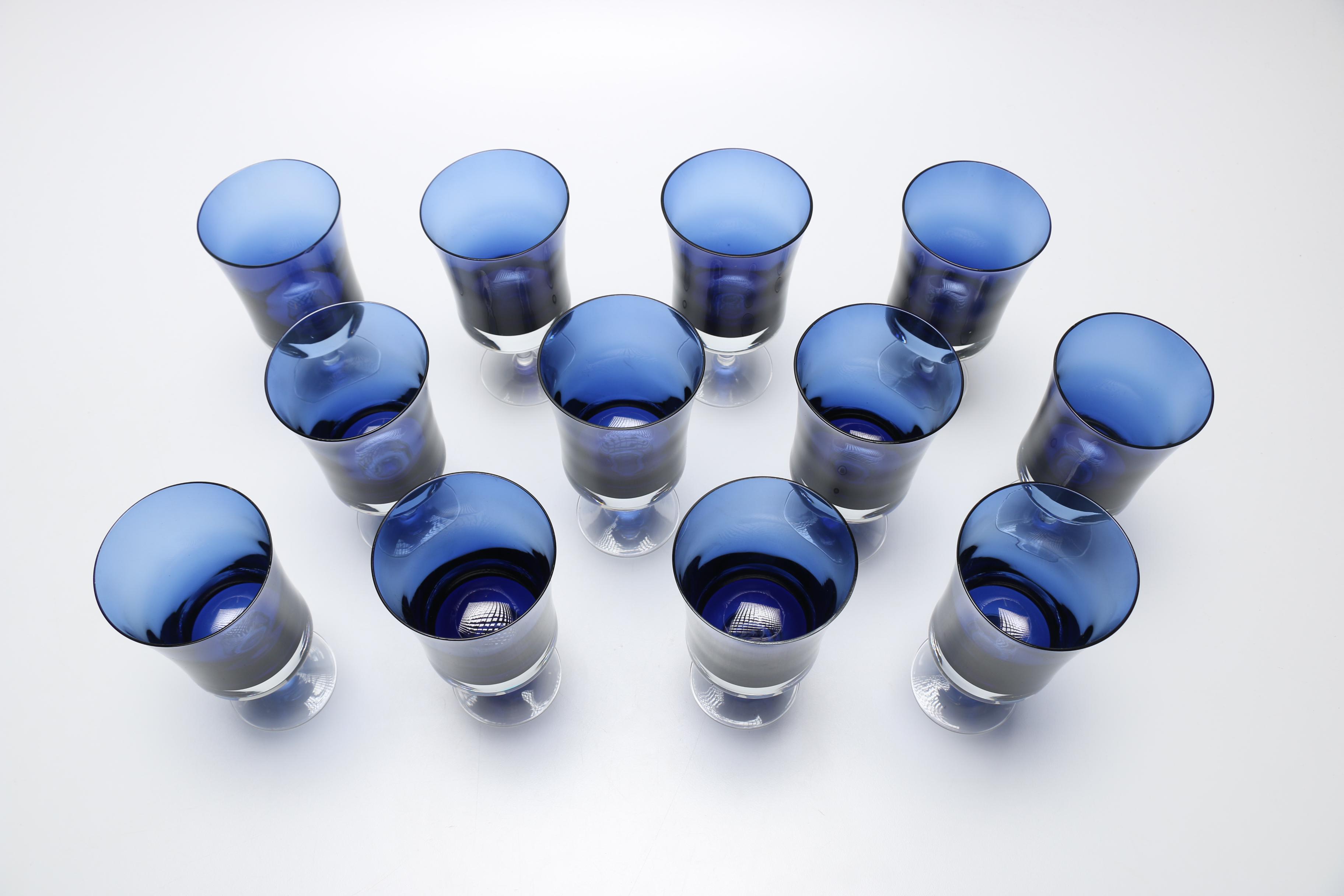 Cobalt Blue Goblets