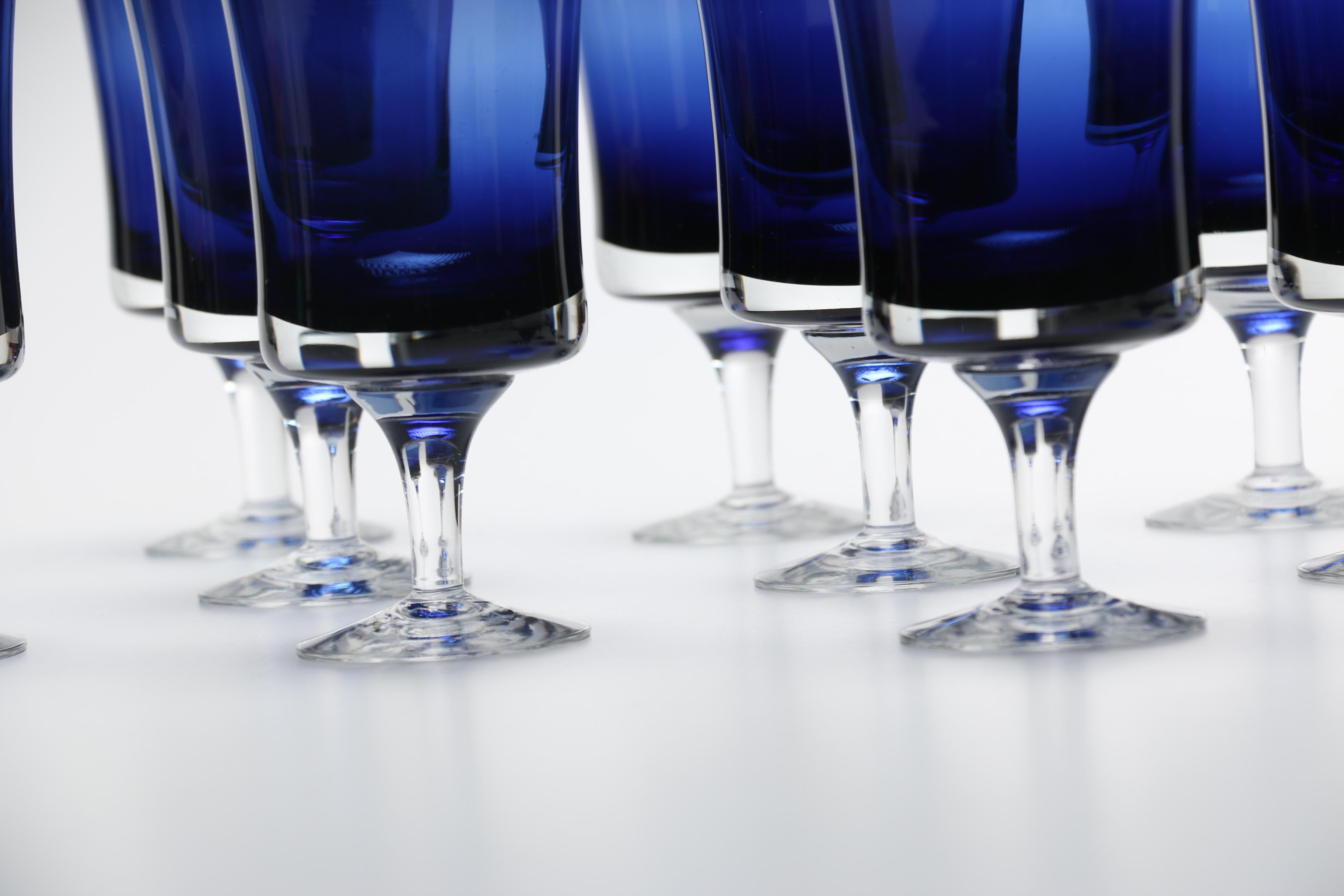 Cobalt Blue Goblets