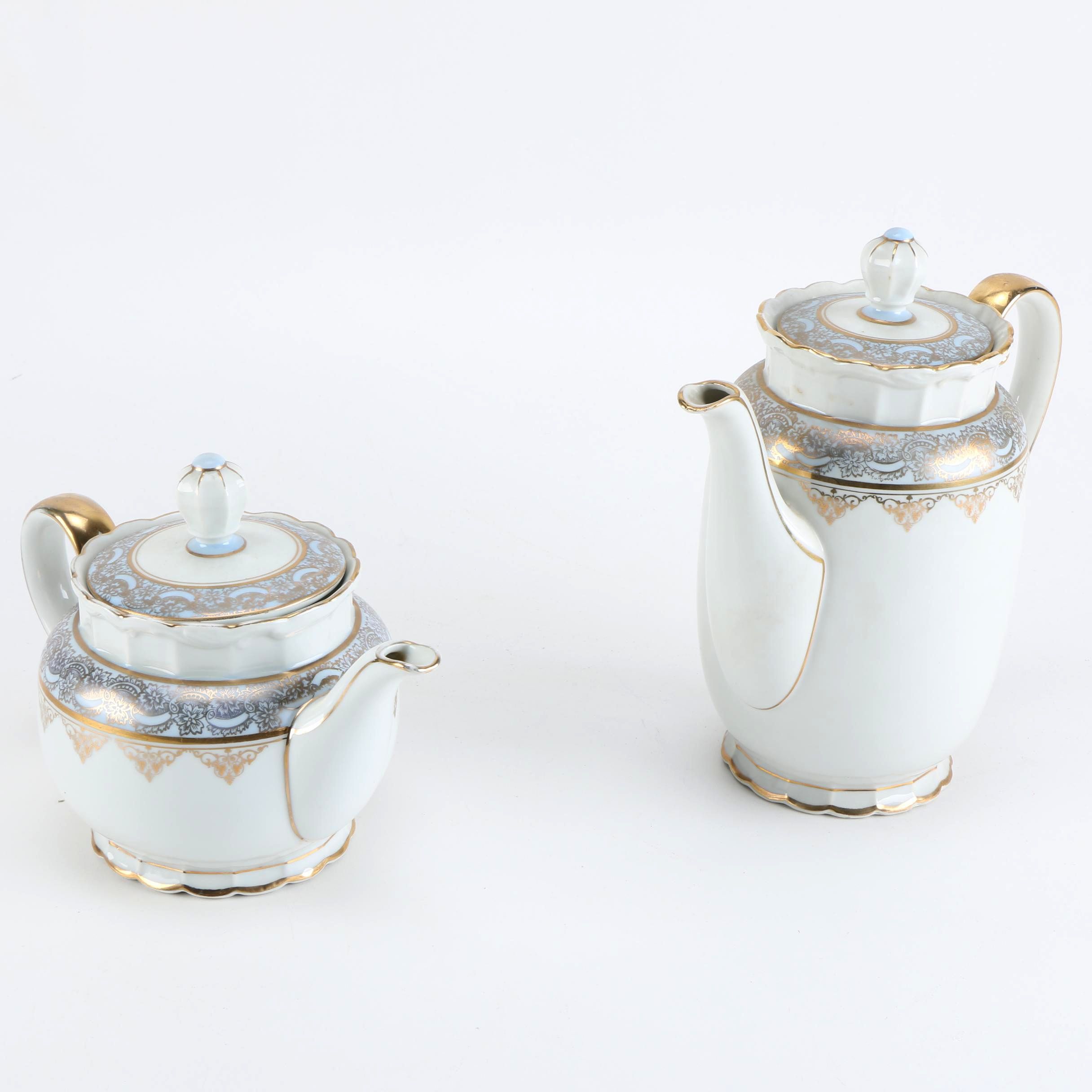 Joseph Rieber & Co. Mitterteich Tea and Coffee Pots