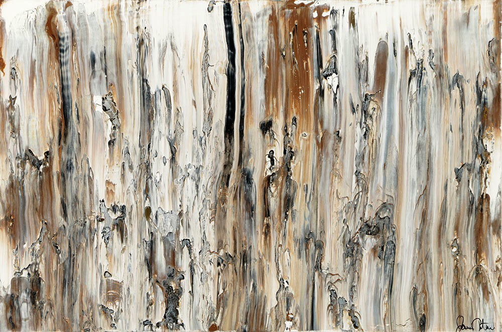 Jamie Anton Acrylic Painting on Canvas "Stepping Into the Shadows"