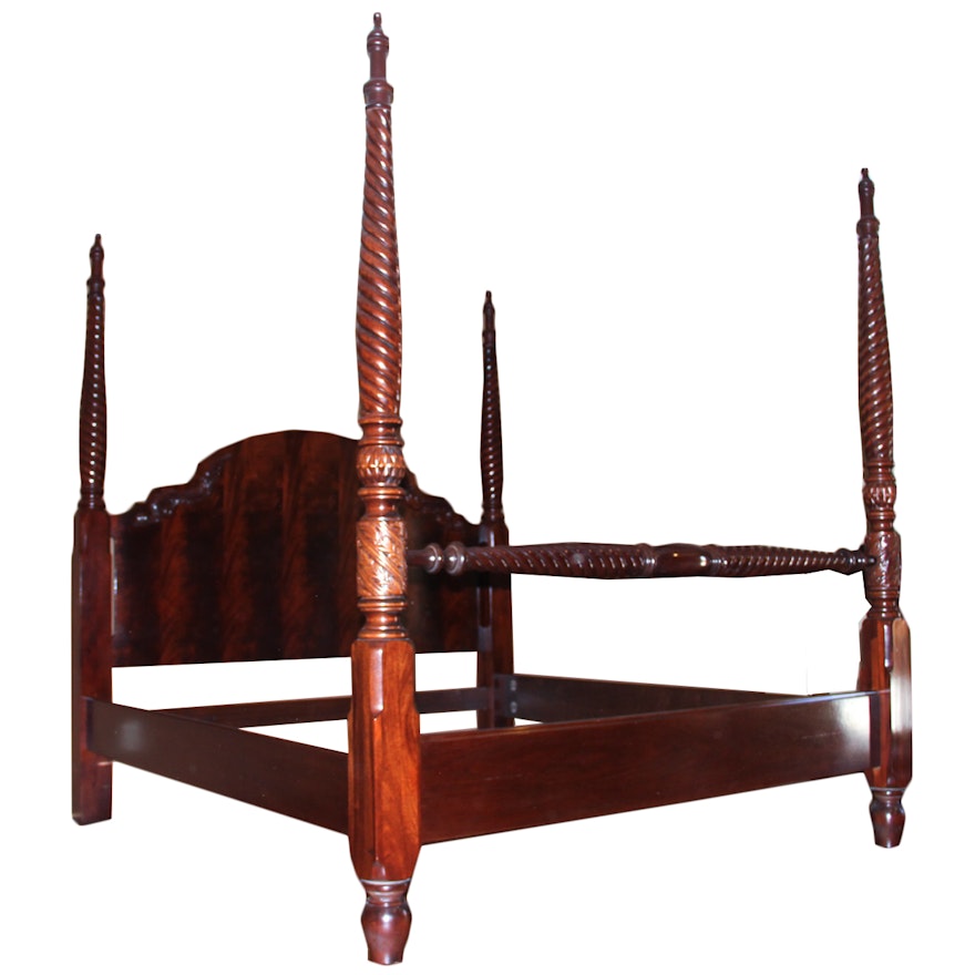 Four Post Mahogany King Sized Bed Frame