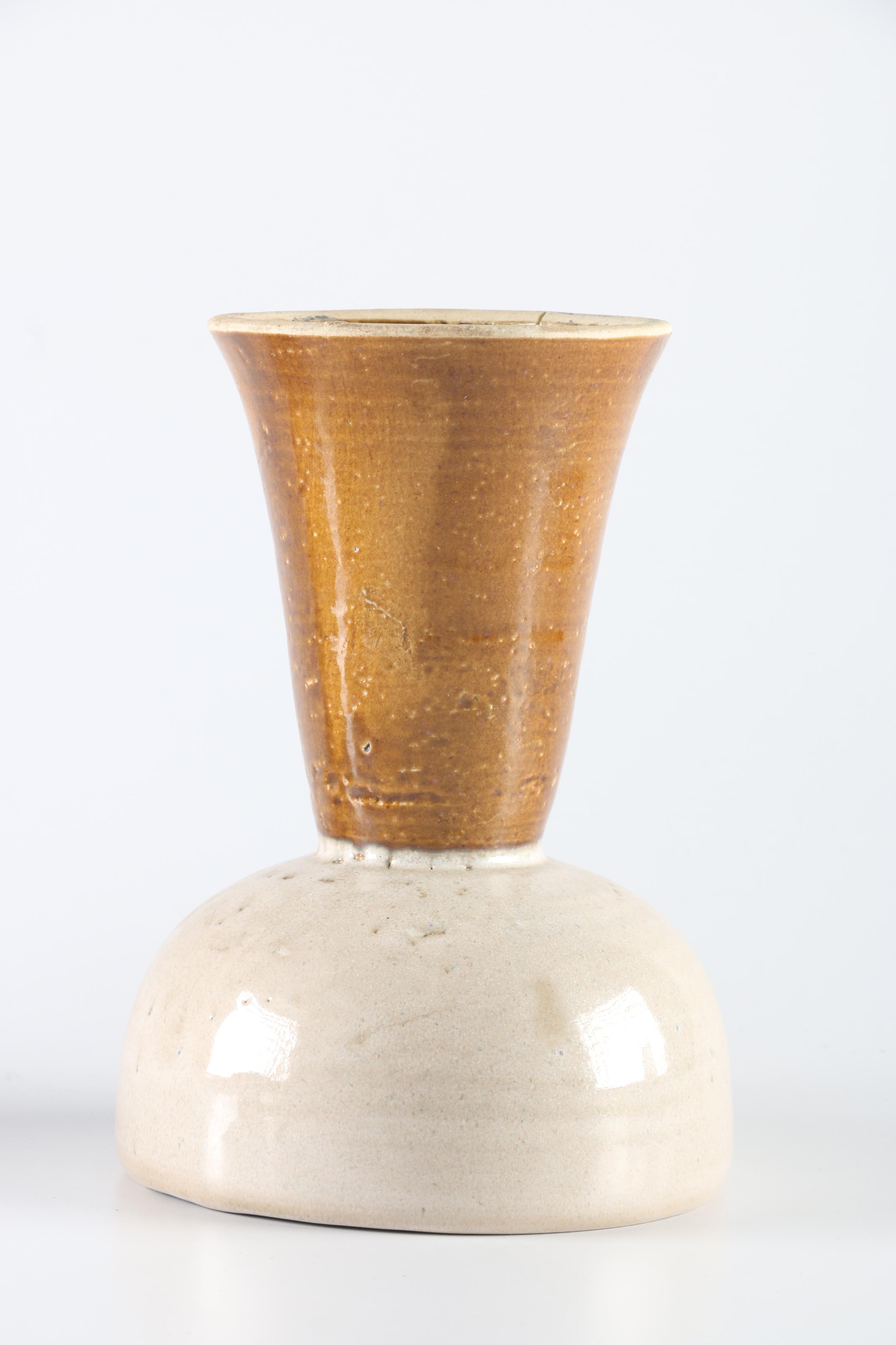 Set of Three Hand Thrown Stoneware Vessels