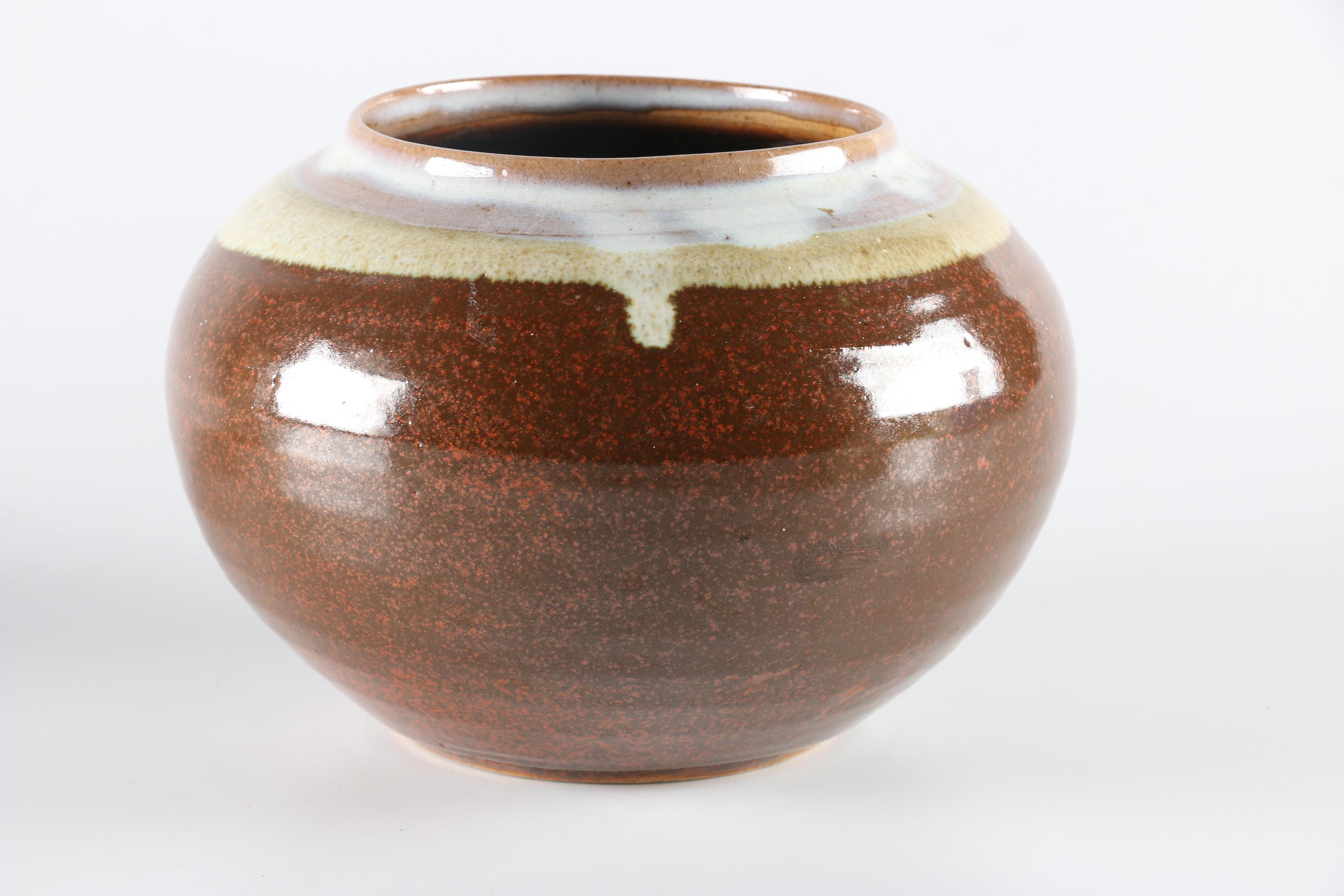 Set of Three Hand Thrown Stoneware Vessels