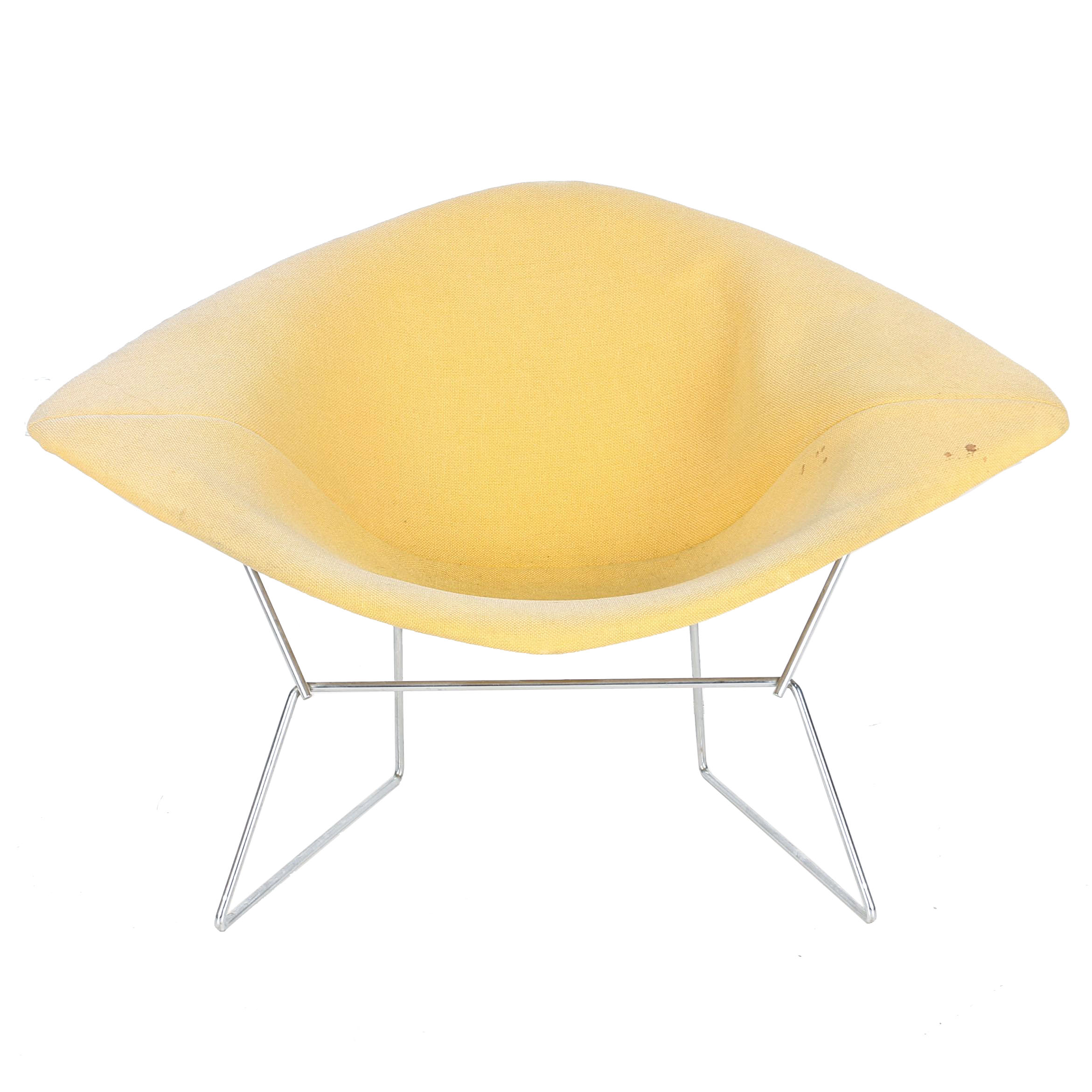 Mid Century Modern Yellow "Diamond" Lounge Chair by Harry Bertoia for Knoll