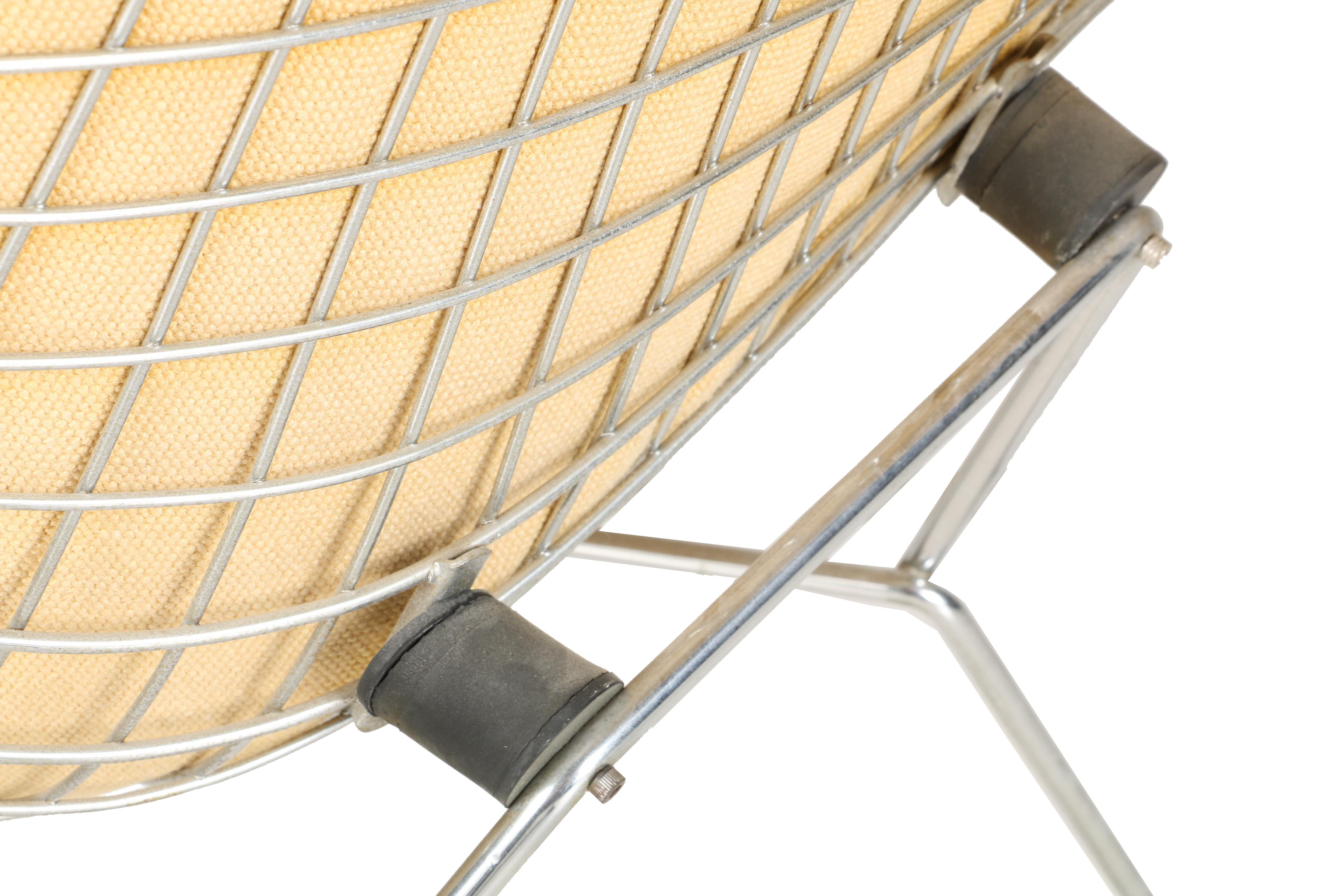 Mid Century Modern Yellow "Diamond" Lounge Chair by Harry Bertoia for Knoll