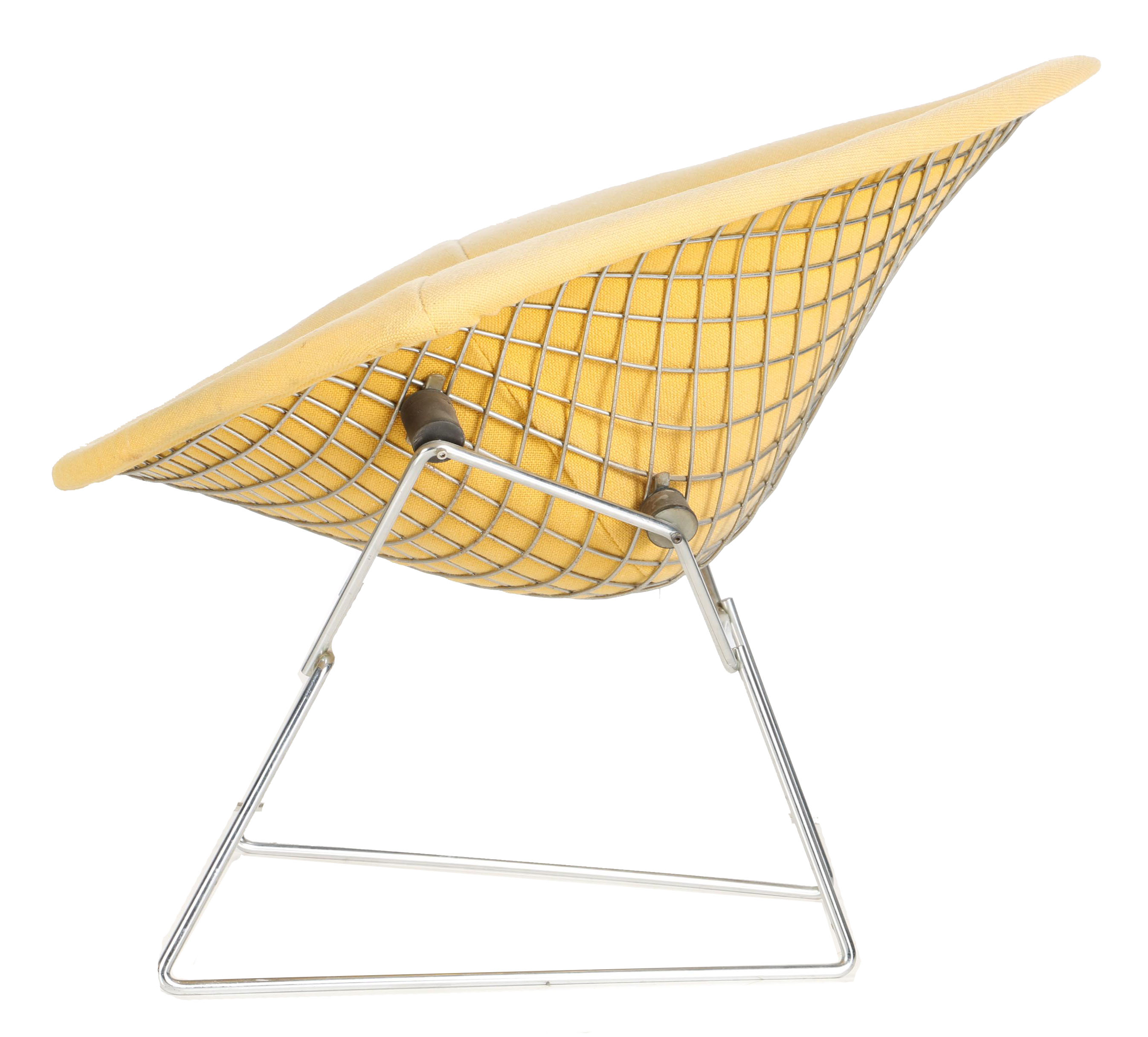 Mid Century Modern Yellow "Diamond" Lounge Chair by Harry Bertoia for Knoll