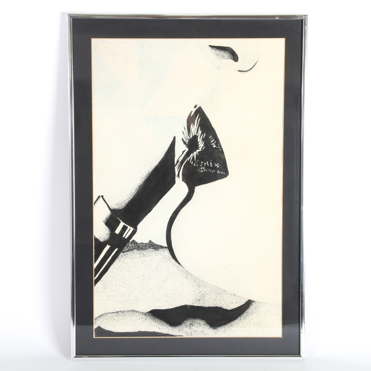 Framed Mixed Media Art Piece