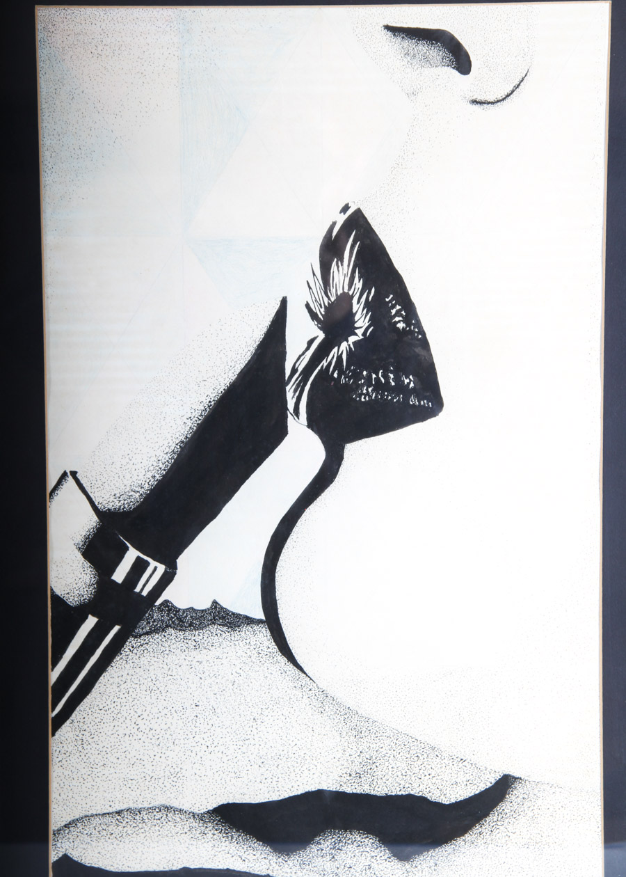 Framed Mixed Media Art Piece