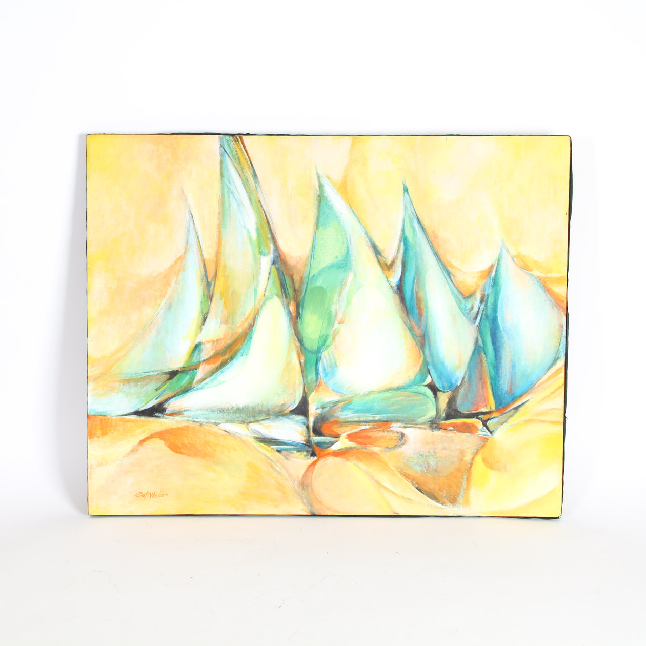 Sol Weiss Acrylic Painting on Canvas