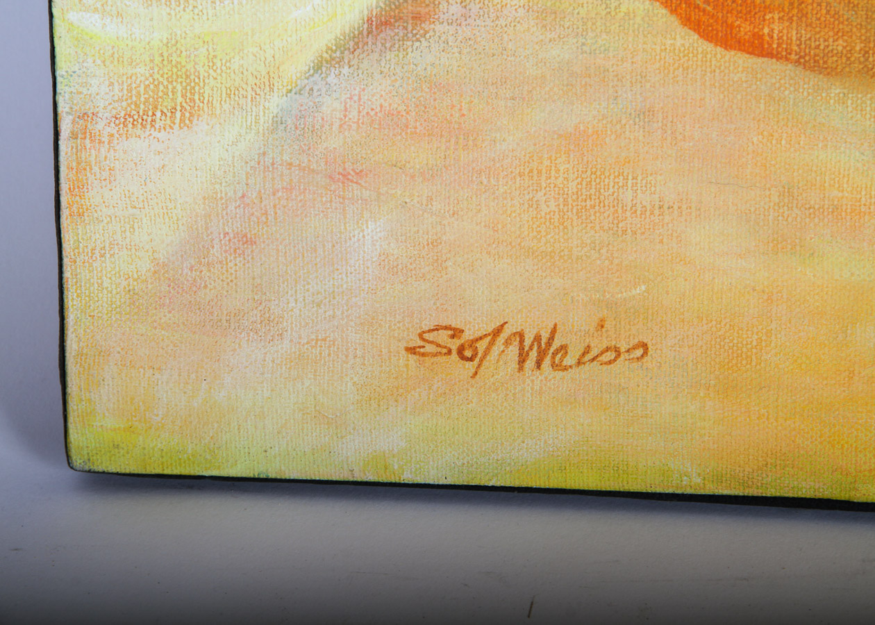 Sol Weiss Acrylic Painting on Canvas