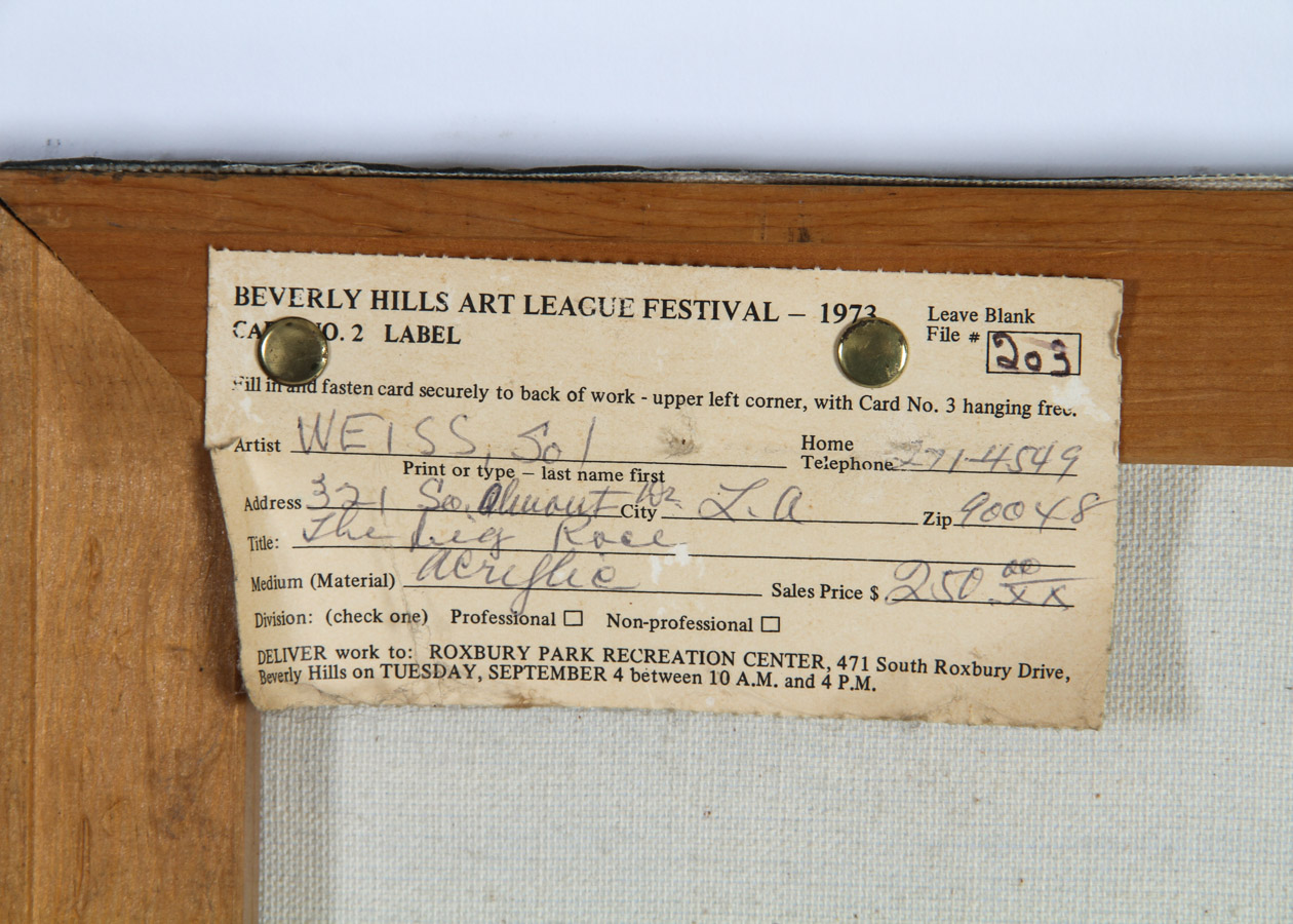 Sol Weiss Acrylic Painting on Canvas