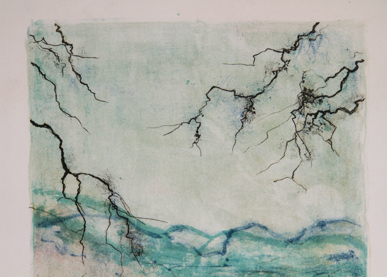 Bernard Gantner Lithograph on Paper "Les Vosges en Hiver"