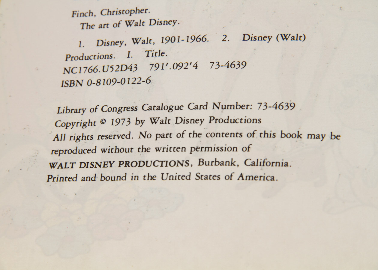 1973 "Art of Walt Disney: From Mickey Mouse to the Magic Kingdom"