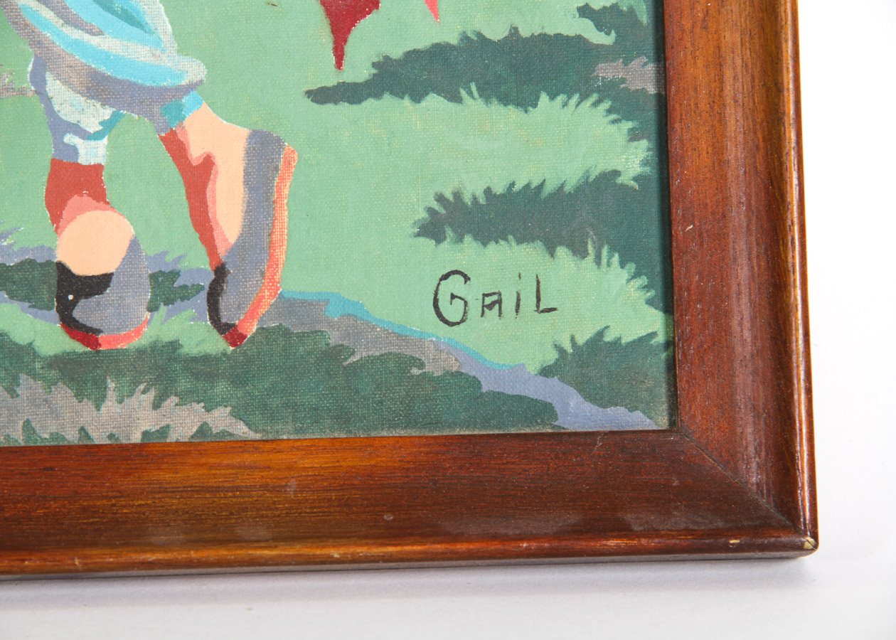 Vintage Asian Inspired Paint by Numbers Painting