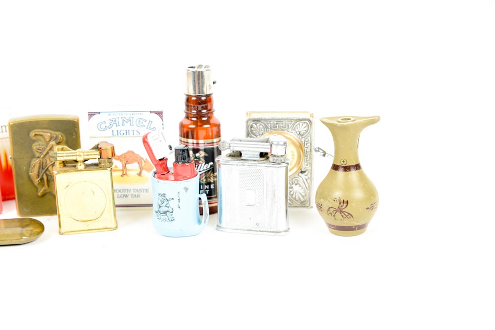 Collection of Vintage Cigarette Lighters