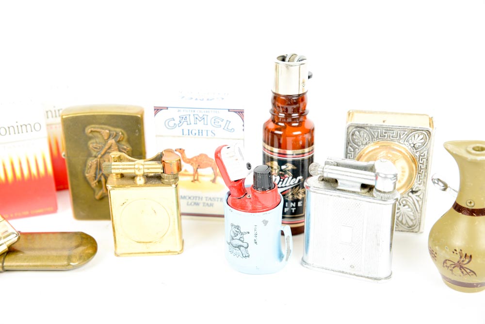 Collection of Vintage Cigarette Lighters