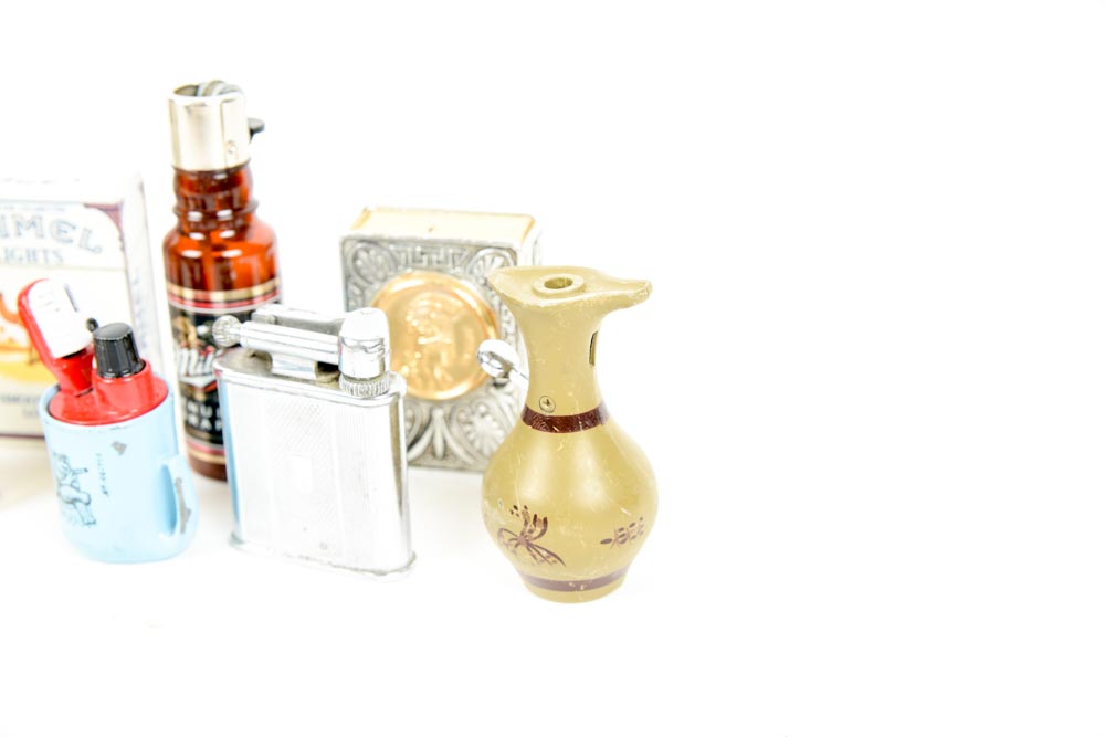 Collection of Vintage Cigarette Lighters