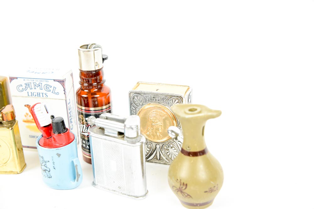 Collection of Vintage Cigarette Lighters