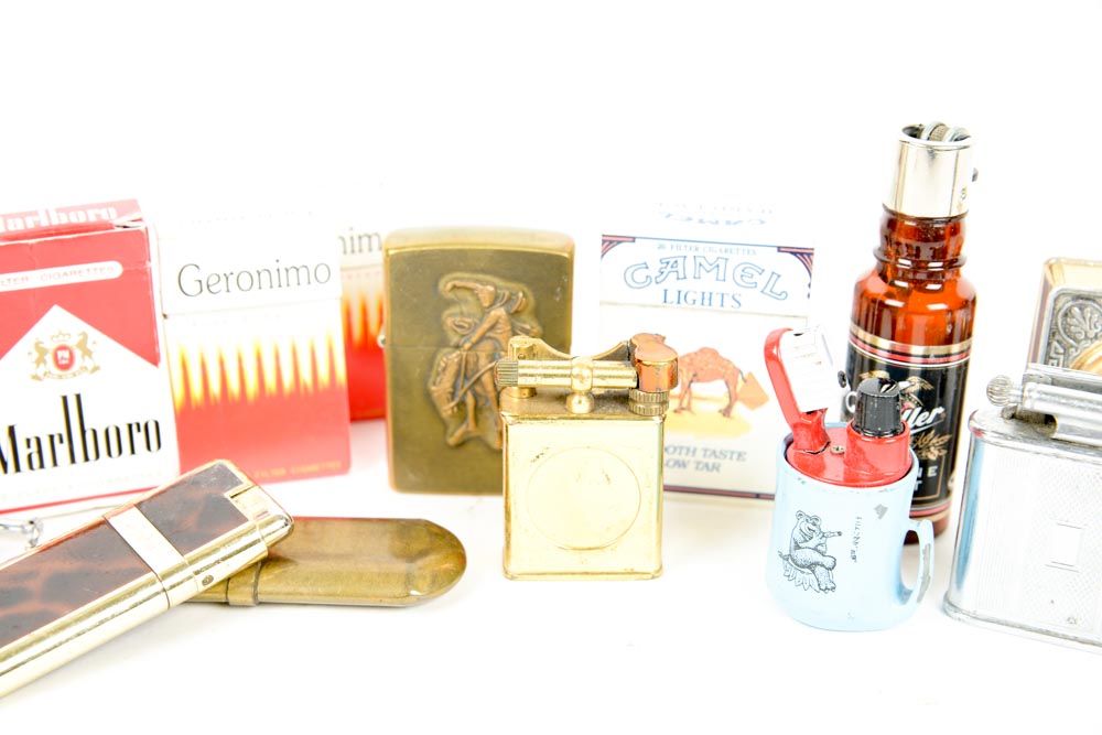 Collection of Vintage Cigarette Lighters