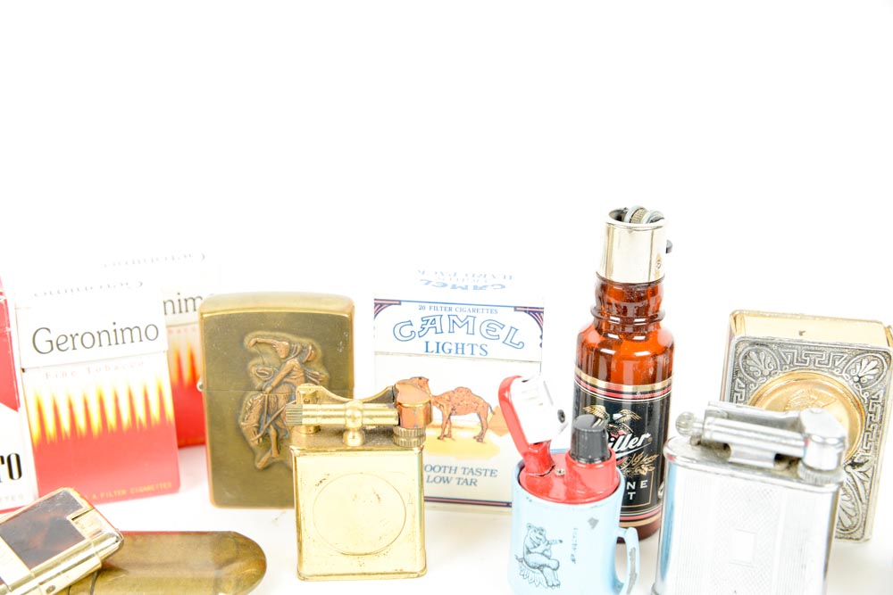 Collection of Vintage Cigarette Lighters