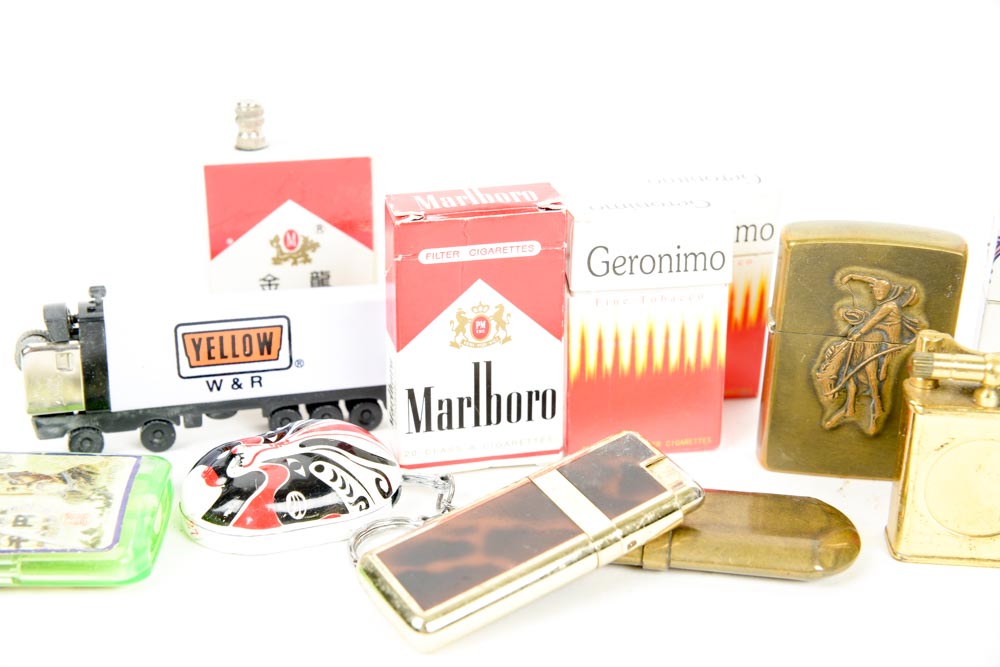 Collection of Vintage Cigarette Lighters