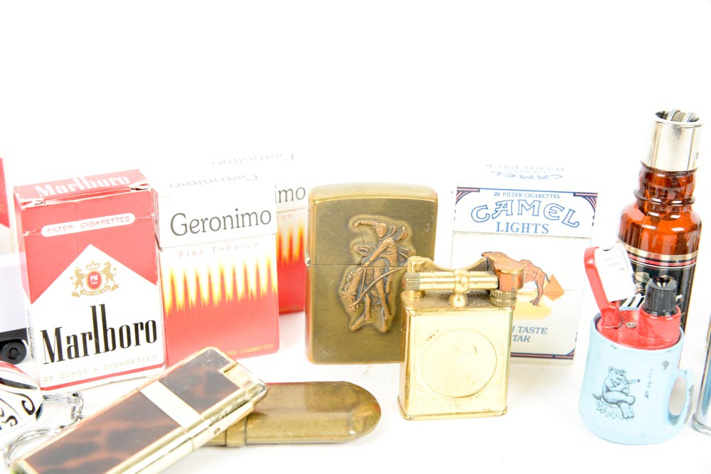 Collection of Vintage Cigarette Lighters