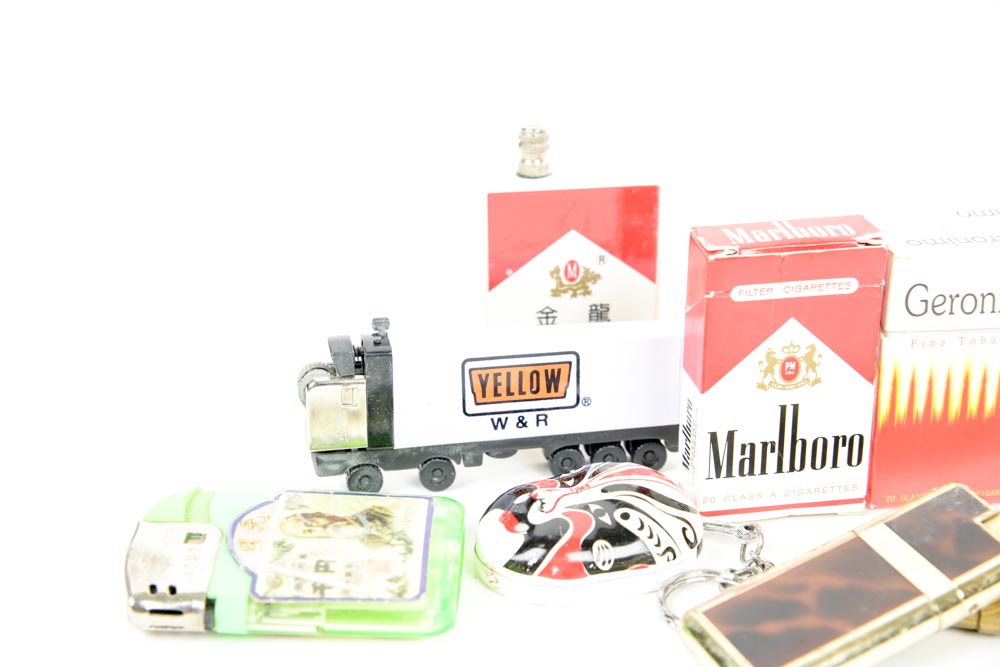 Collection of Vintage Cigarette Lighters