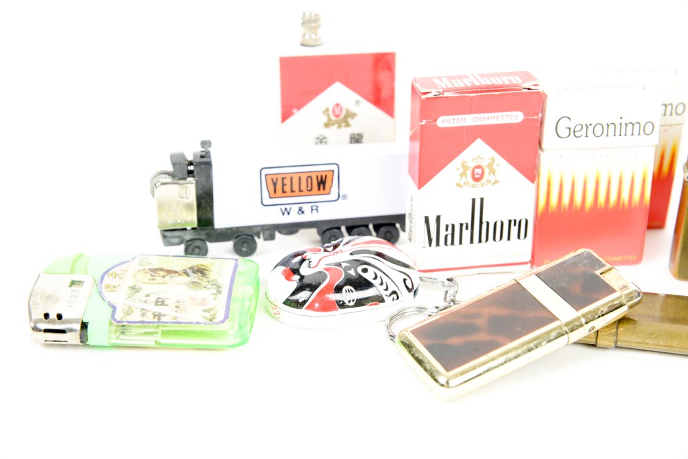 Collection of Vintage Cigarette Lighters