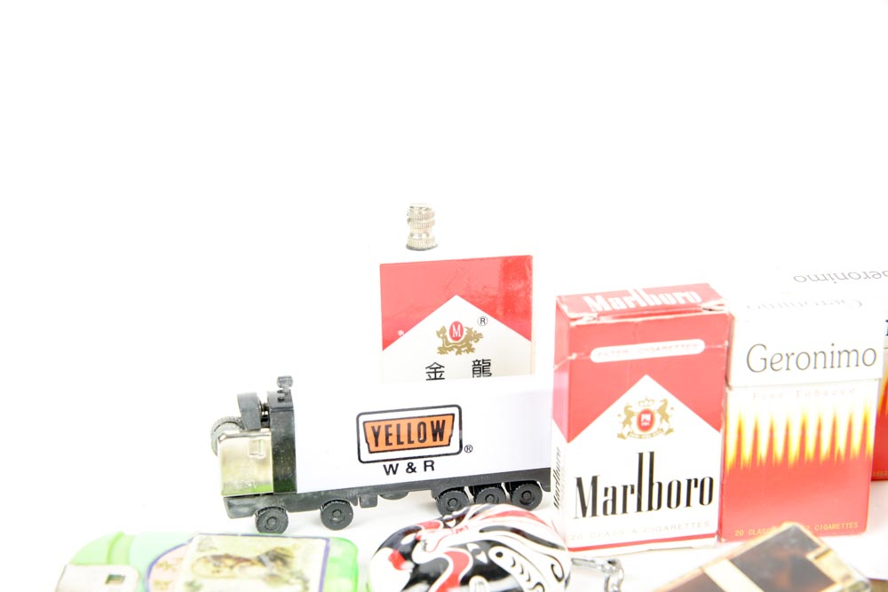 Collection of Vintage Cigarette Lighters