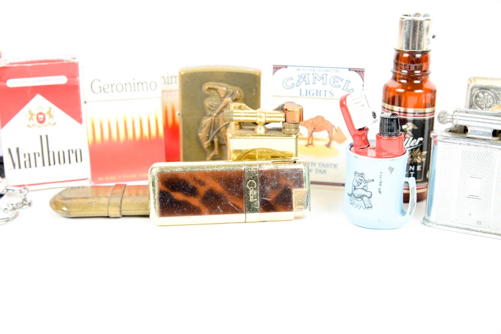 Collection of Vintage Cigarette Lighters