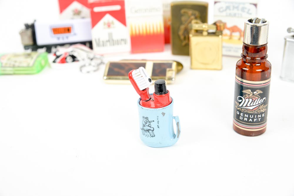 Collection of Vintage Cigarette Lighters