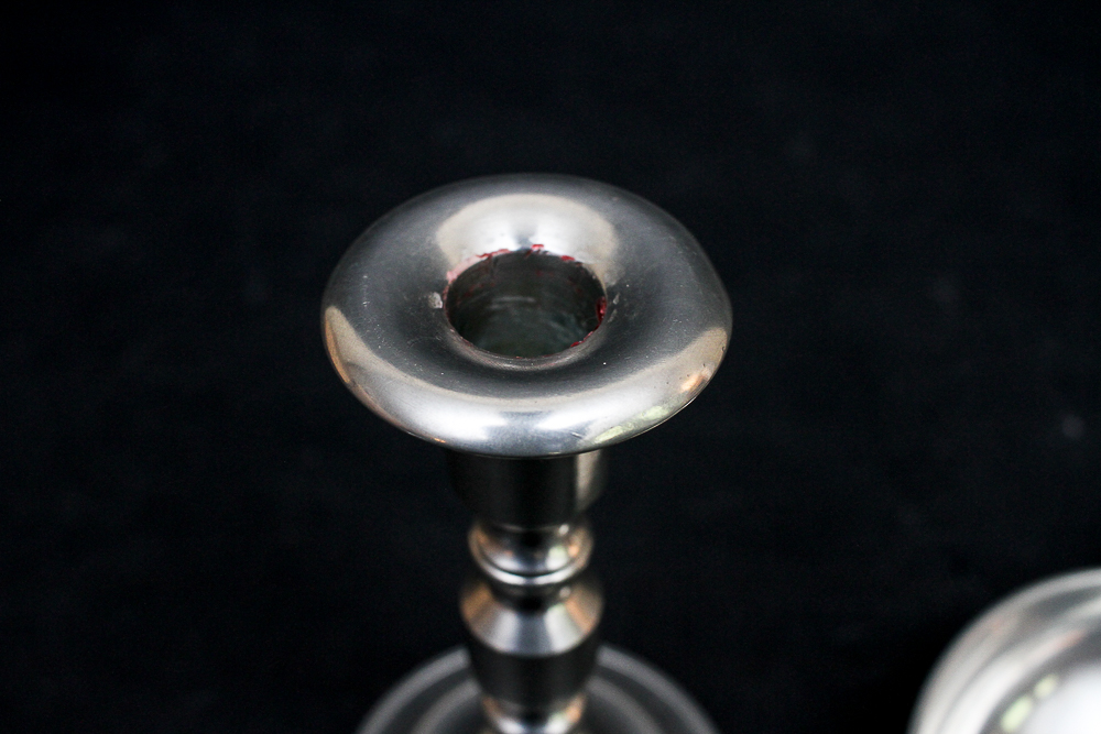 Royal Holland Pewter Porringer Bowl and Candlestick