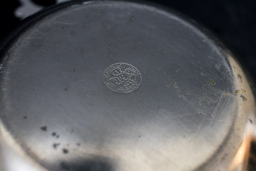 Royal Holland Pewter Porringer Bowl and Candlestick